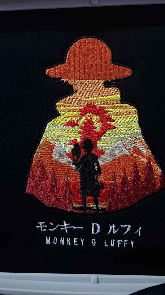 Panoramic Luffy Embroidery (One Piece)